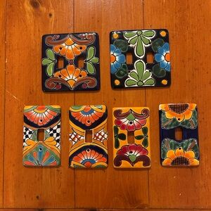 Mexican made- Colorful Ceramic Switch Plate Covers